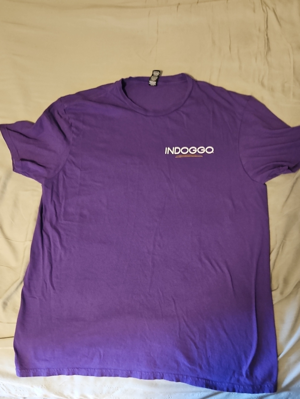 Snoop Dog Indoggo Purple Crew Neck T-Shirt for Men - Picture 1 of 2
